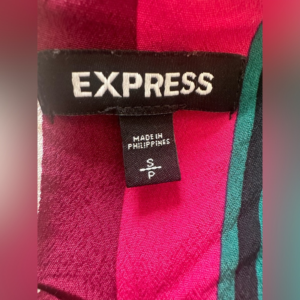 Express - Striped Spaghetti Strap Midi Dress - Size Small - Picture 6 of 7